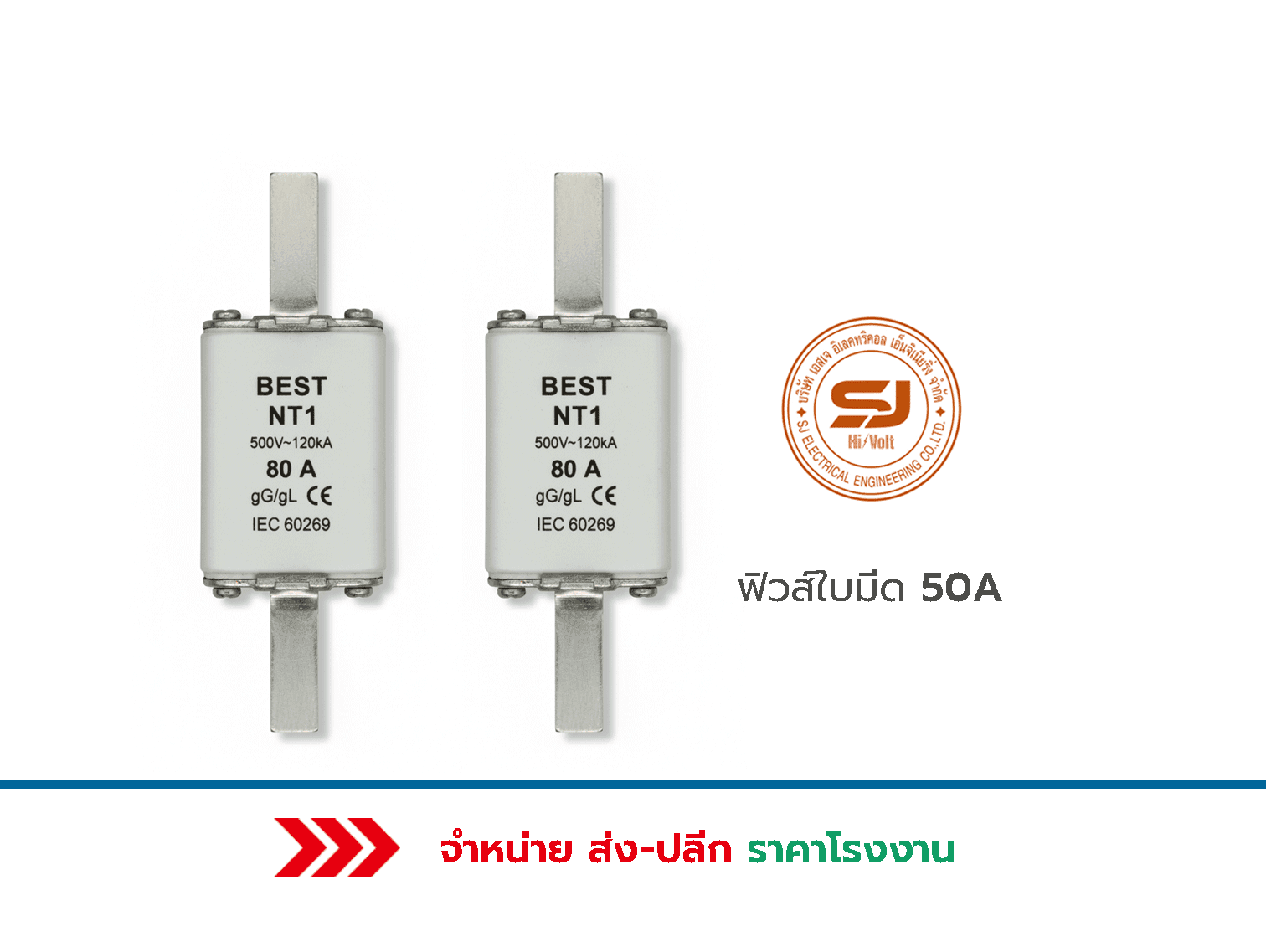 ฟิวส์ใบมีด 50A ราคา